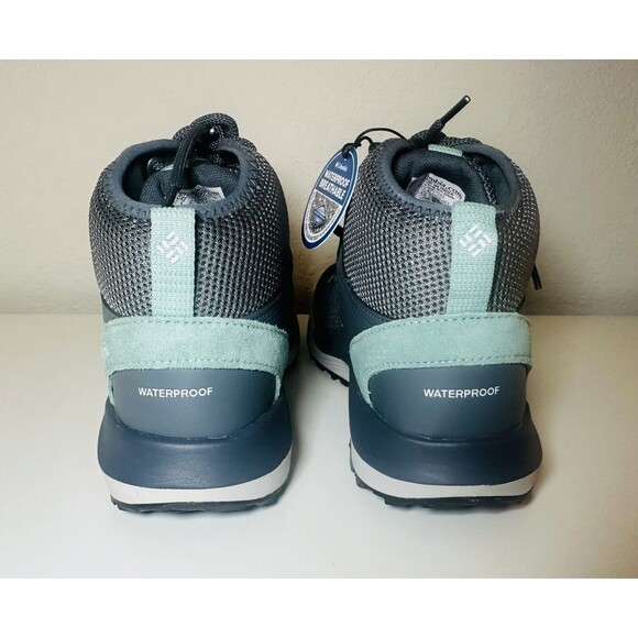 COLUMBIA Trailstorm Mid Waterproof Graphite Green Outdoor Shoe Women's 10.5 NEW - Picture 3 of 10